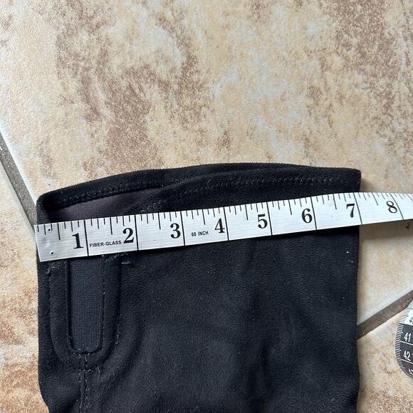 Marc Fisher Over the Knee Block Heeled Black Suede Stretch Boots Size 8 - Picture 12 of 12